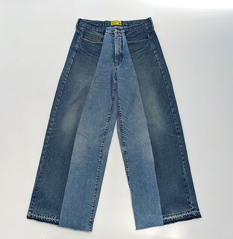 Large Split Pleat Denim — Recoded™ by Aalto